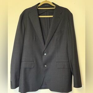 Tagliatore Luxury Men's Extrafine Italian Navy Blazer 52R